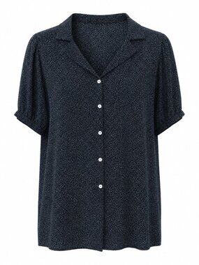 Les Amis Dark Academia Cottagecore Large Button Down Blouse
